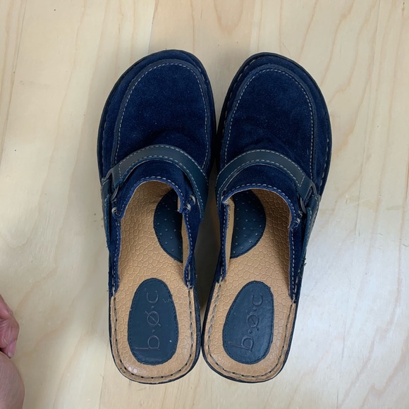 BOC Blue Suede Shoes Clog Style Size 9 - Picture 4 of 8